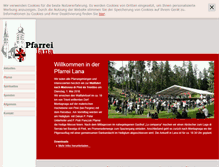 Tablet Screenshot of pfarrei-lana.org